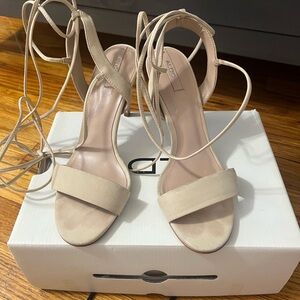 Aldo lace up sandal heels